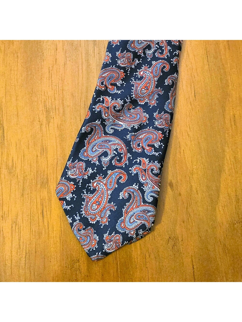 Blue Paisley Mens Tie The American Edition USA 3.5"x57"